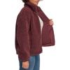 imageLevis womens Zip Up Sherpa Teddy Jacket Standard ampamp Plus SizesDark Chocolate