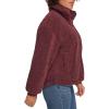 imageLevis womens Zip Up Sherpa Teddy Jacket Standard ampamp Plus SizesDark Chocolate