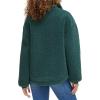 imageLevis womens Zip Up Sherpa Teddy Jacket Standard ampamp Plus SizesDarkest Spruce