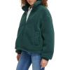 imageLevis womens Zip Up Sherpa Teddy Jacket Standard ampamp Plus SizesDarkest Spruce