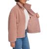 imageLevis womens Zip Up Sherpa Teddy Jacket Standard ampamp Plus SizesMauve