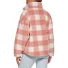 imageLevis womens Zip Up Sherpa Teddy Jacket Standard ampamp Plus SizesPink Plaid