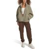 imageLevis womens Zip Up Sherpa Teddy Jacket Standard ampamp Plus SizesSeafoam