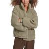 imageLevis womens Zip Up Sherpa Teddy Jacket Standard ampamp Plus SizesSeafoam