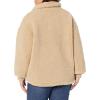 imageLevis womens Zip Up Sherpa Teddy Jacket Standard ampamp Plus SizesSesame