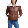 Dark Brown Faux Leather