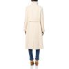 imageKenneth Cole Womens Classic Wool Walker W Three Button Stand Collar and Back Belt DetailBeige