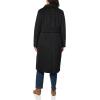 imageKenneth Cole Womens Classic Wool Walker W Three Button Stand Collar and Back Belt DetailBlack
