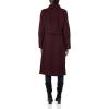 imageKenneth Cole Womens Classic Wool Walker W Three Button Stand Collar and Back Belt DetailMerlot