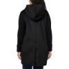 imageKenneth Cole Womens Hooded Double Face Wool with Hidden Snap Closure and Rib Knit Sleeve CoatBlack