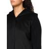 imageKenneth Cole Womens Hooded Double Face Wool with Hidden Snap Closure and Rib Knit Sleeve CoatBlack