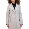 imageKenneth Cole Womens Military Wool Blend OvercoatPlatinum