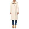 imageKenneth Cole Womens Classic Wool Walker W Three Button Stand Collar and Back Belt DetailBeige