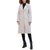 imageKenneth Cole Womens Military Wool Blend OvercoatPlatinum