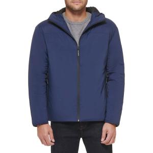 imageTommy Hilfiger Mens Stretch Performance Filled Rain JacketNavy