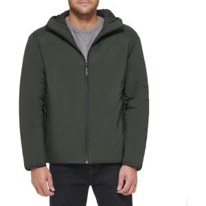 imageTommy Hilfiger Mens Stretch Performance Filled Rain JacketOlive