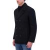 imageKenneth Cole Mens Peak Lapel Wool Topcoat Black