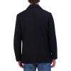 imageKenneth Cole Mens Peak Lapel Wool Topcoat Black