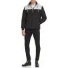 imageKenneth Cole Mens Quilted JacketRib Knit Black