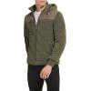 imageKenneth Cole Mens Quilted JacketRib Knit Olive