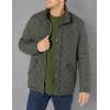 imageCole Haan Mens Stand Collar Quilted JacketDark Green