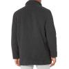imageCole Haan mens Full Zip Wool Plush Car CoatCharcoal