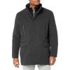 imageCole Haan mens Full Zip Wool Plush Car CoatCharcoal
