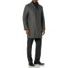 imageCole Haan mens Modern Wool Twill Top Coat With Removable Merino Knit BibMelange Graphite