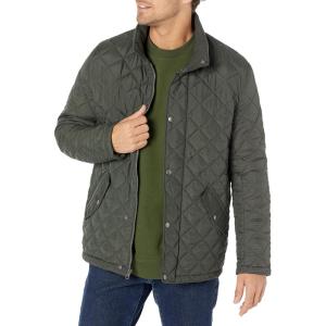 imageCole Haan Mens Stand Collar Quilted JacketDark Green