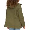 imageLevis Womens Plus Four Pocket Hooded Military JacketOlive Cotton