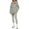 imageLevis Womens Plus Four Pocket Hooded Military JacketSea Green