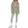 imageLevis Womens Plus Four Pocket Hooded Military JacketSea Green