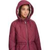 imageLevis Womens Soft Sherpa Lined Diamond Quilted Long Parka Jacket Standard ampamp Plus SizesNew Burgundy