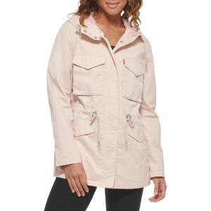 imageLevis Womens Plus Four Pocket Hooded Military JacketPeach Puree