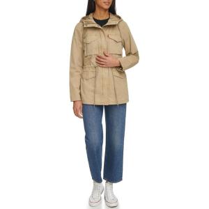 imageLevis Womens Plus Four Pocket Hooded Military JacketSafari Cotton