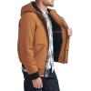 imageLevis Mens Soft Shell Sherpa Lined Hooded Bomber JacketBrown