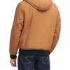 imageLevis Mens Soft Shell Sherpa Lined Hooded Bomber JacketBrown