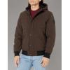 imageLevis Mens Soft Shell Sherpa Lined Hooded Bomber JacketDark Brown