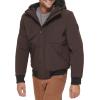 imageLevis Mens Soft Shell Sherpa Lined Hooded Bomber JacketDark Brown