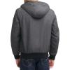 imageLevis Mens Soft Shell Sherpa Lined Hooded Bomber JacketGraphite