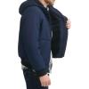 imageLevis Mens Soft Shell Sherpa Lined Hooded Bomber JacketMidnight