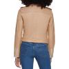 imageLevis Womens Faux Leather Belted Motorcycle Jacket Standard ampamp Plus SizesBiscottiCream