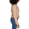 imageLevis Womens Faux Leather Belted Motorcycle Jacket Standard ampamp Plus SizesBiscottiCream