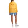 imageLevis Womens Hooded Peached Nylon Zip Front Rain JacketKumquat