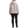 imageLevis Womens Hooded Peached Nylon Zip Front Rain JacketSand