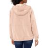 imageLevis Womens Hooded Peached Nylon Zip Front Rain JacketScallop Shell