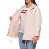 imageLevis Womens Hooded Peached Nylon Zip Front Rain JacketScallop Shell