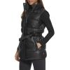 imageLevis Womens Vegan Leather Puffer VestBlack With Belt