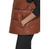 imageLevis Womens Vegan Leather Puffer VestCamel