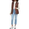 imageLevis Womens Vegan Leather Puffer VestChocolate Brown With Belt